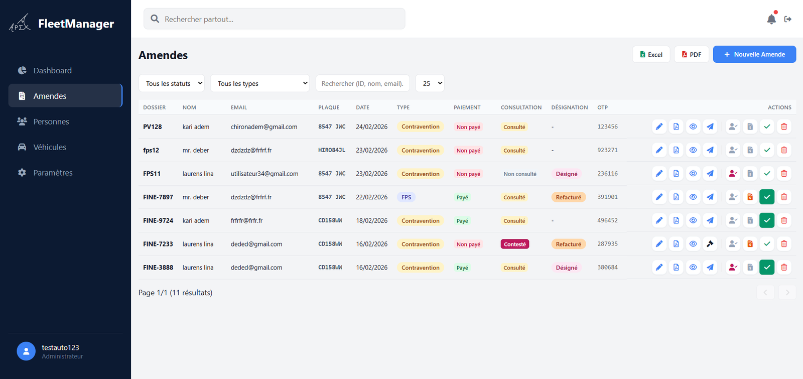 FleetManager Dashboard